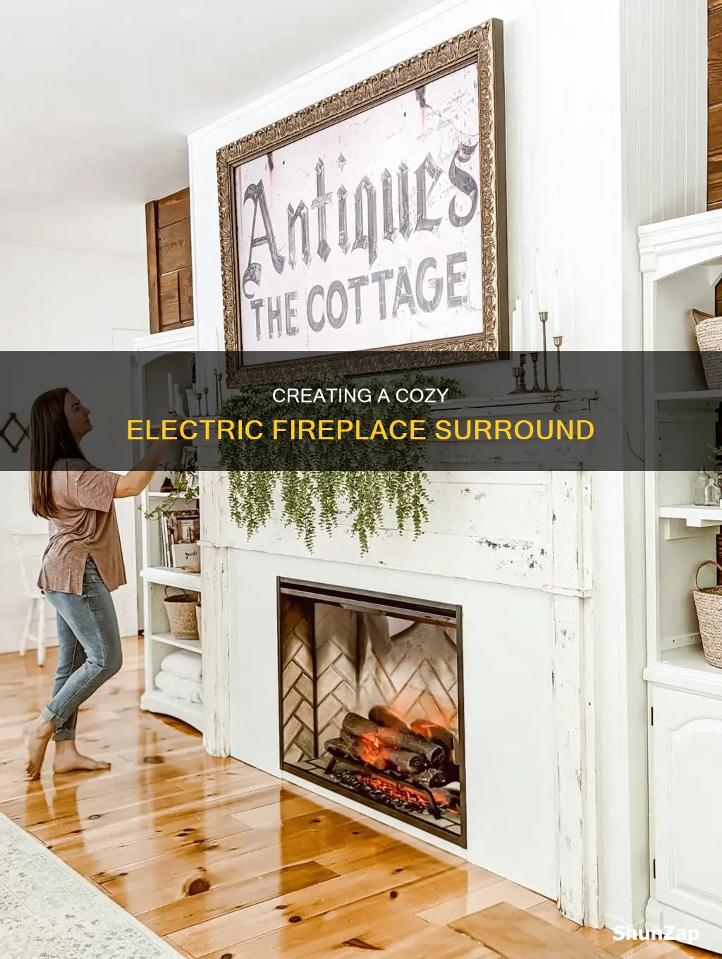 how to build a electric fireplace surround