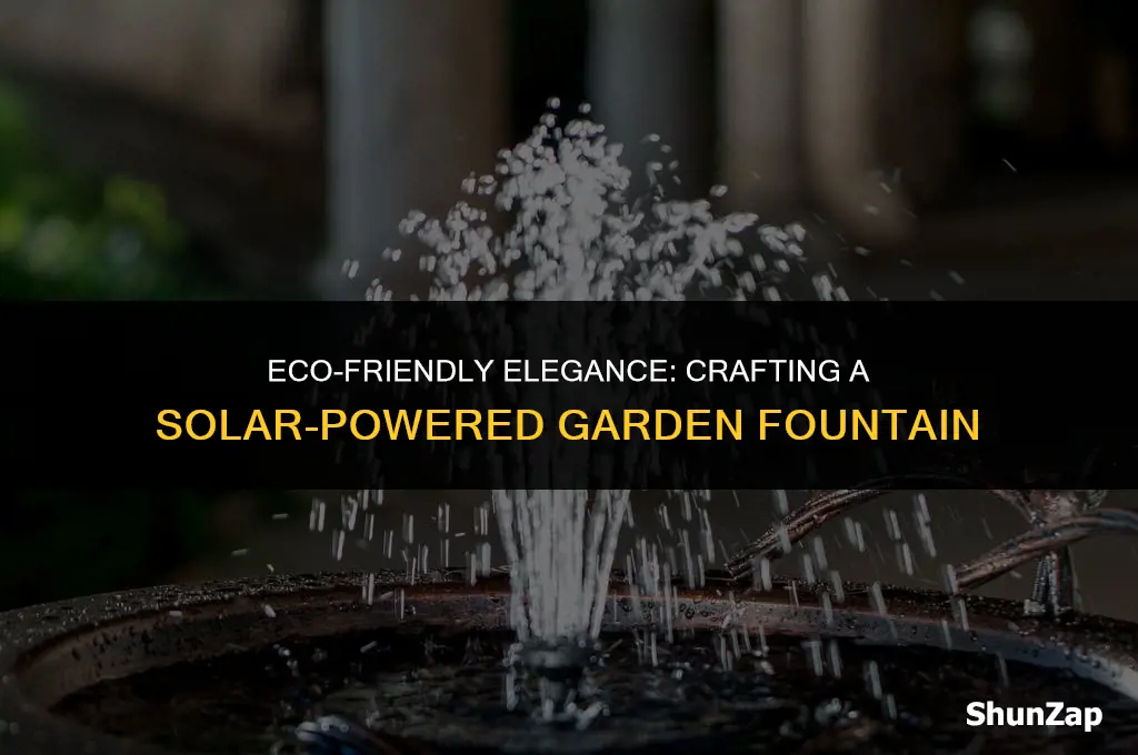 how to build a fountain that uses no electricity