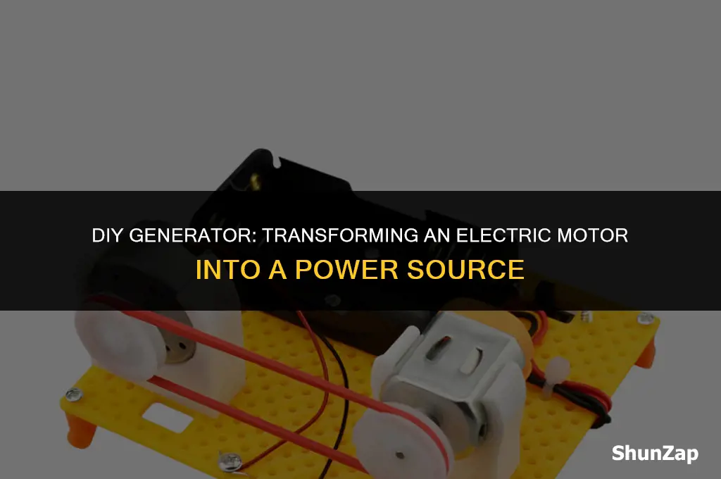 how to build a generator using an electric motor
