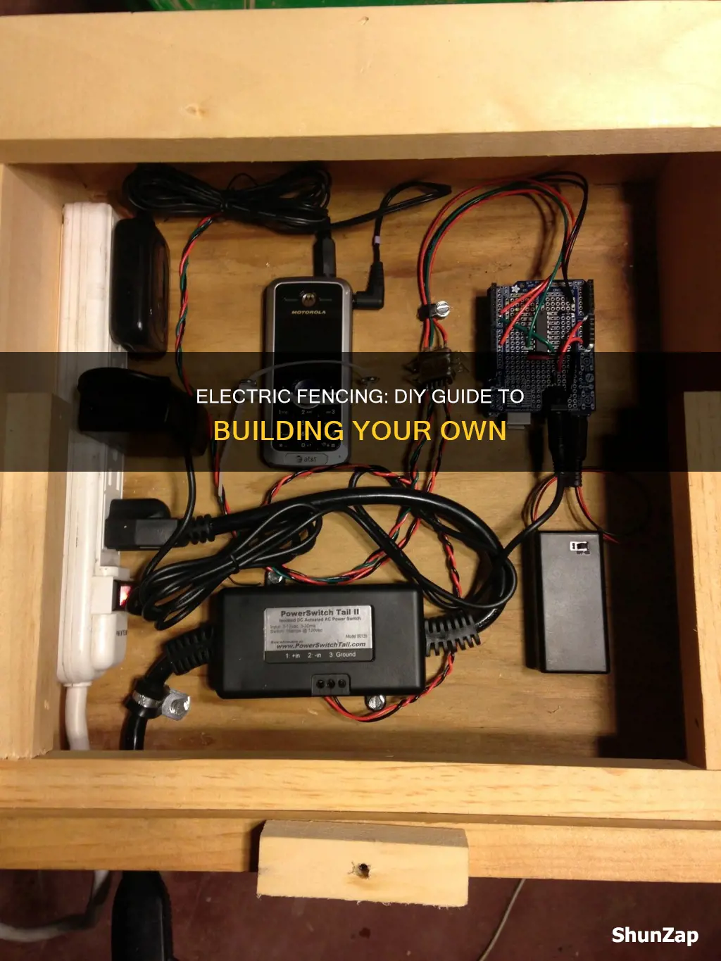 how to build a homemade electric fence
