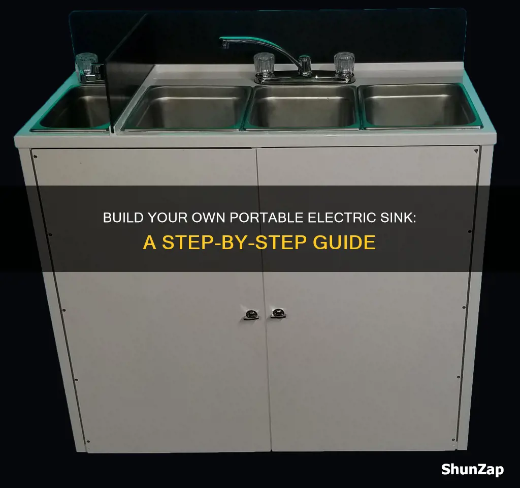 how to build a portable electric sink