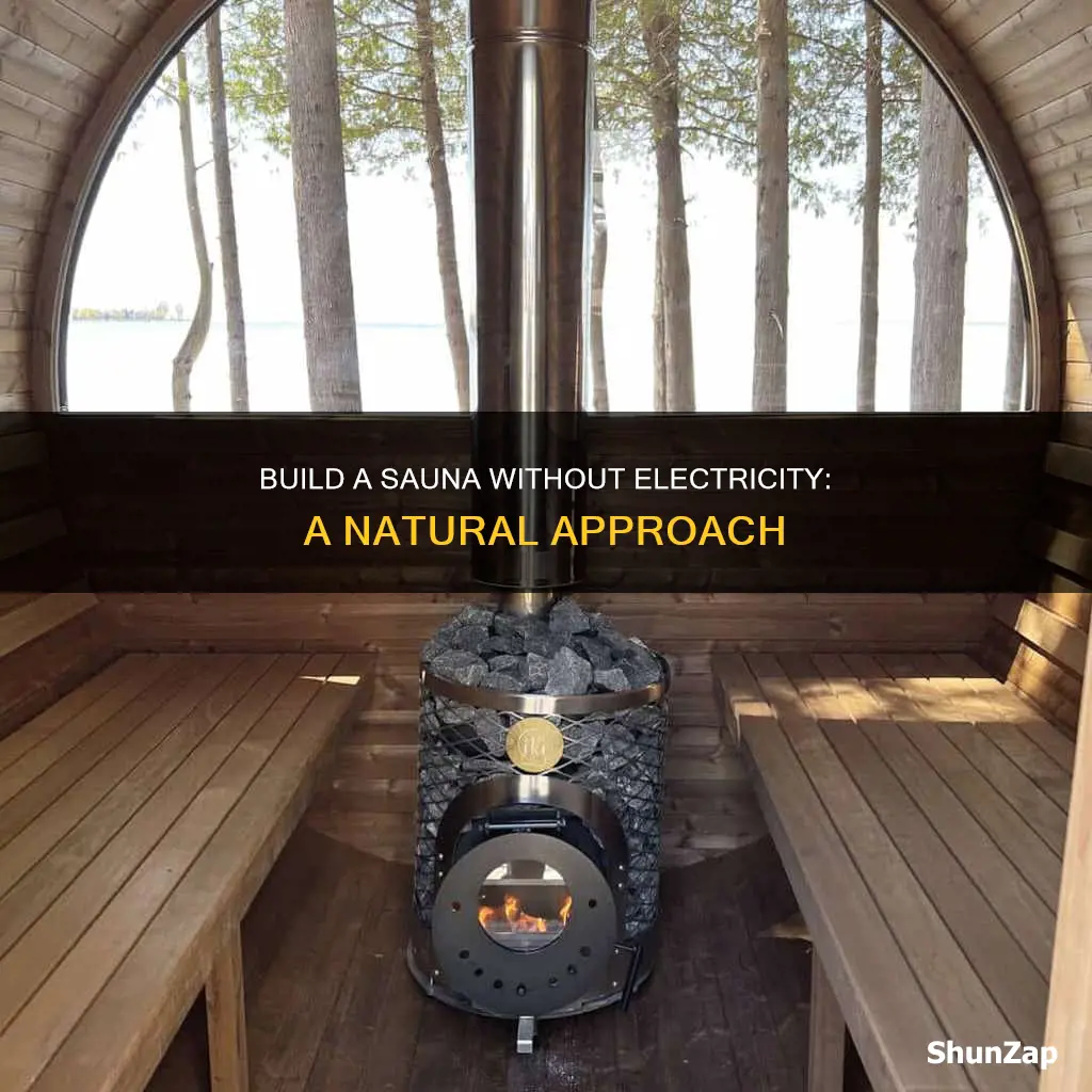 how to build a sauna without electricity