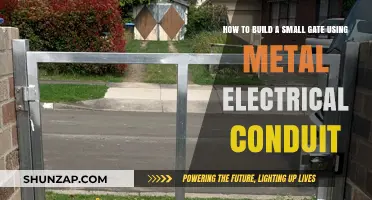 DIY Guide: Crafting a Sturdy Small Gate with Metal Electrical Conduit