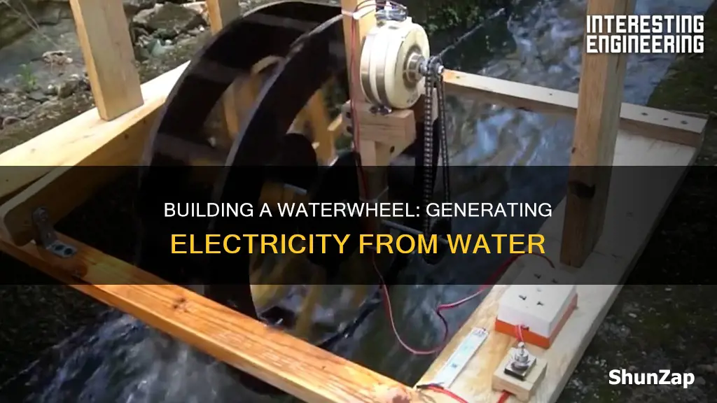 how to build a waterwheel for electricity