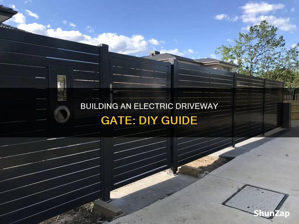 how to build an electric driveway gate
