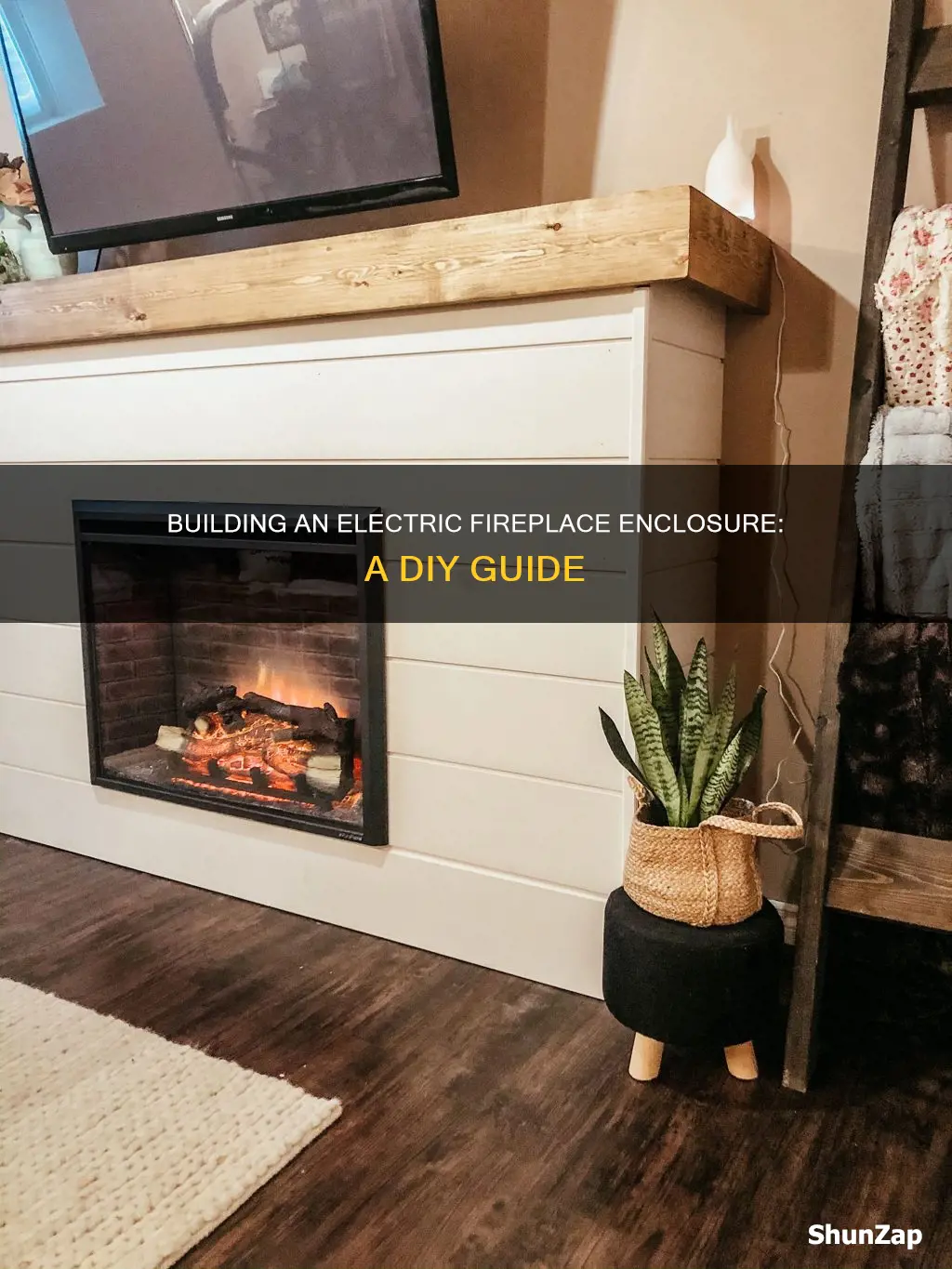 how to build an electric fireplace enclosure