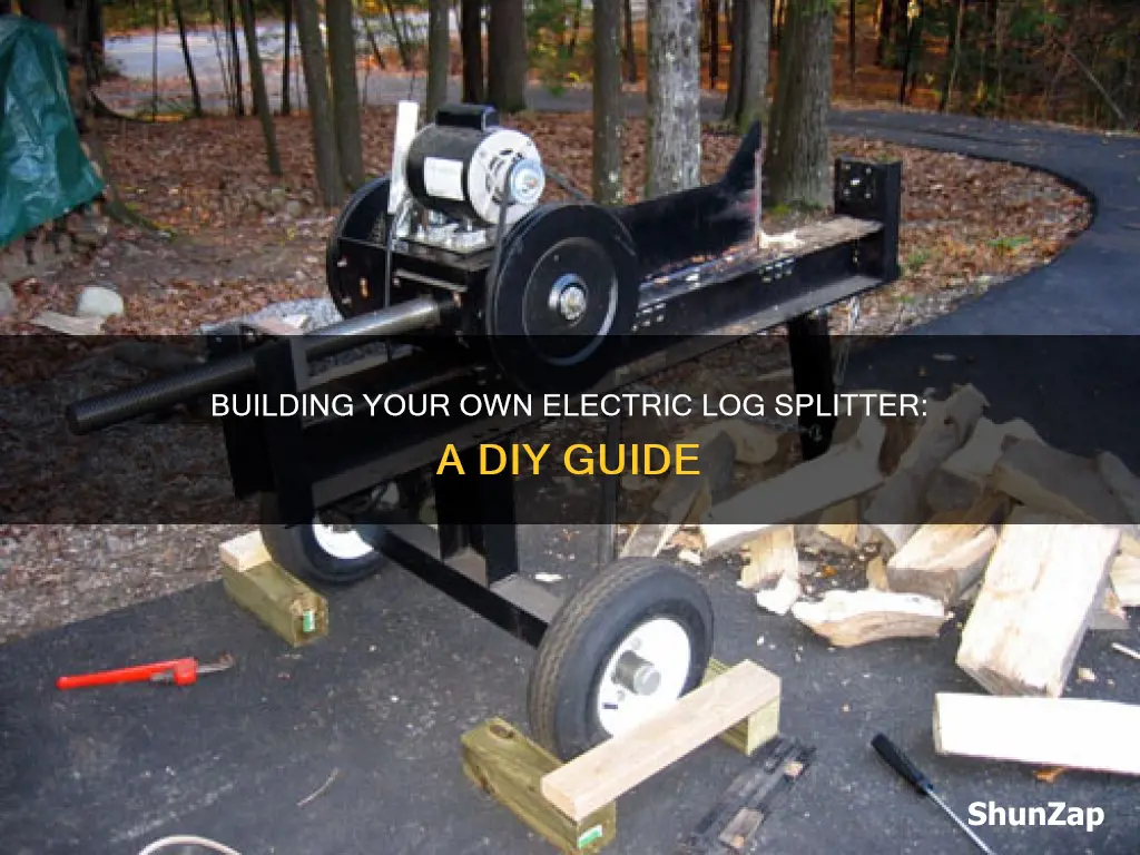 how to build an electric log splitter