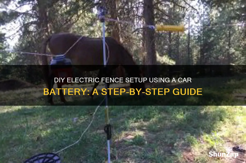 how to build electric fence with car battery