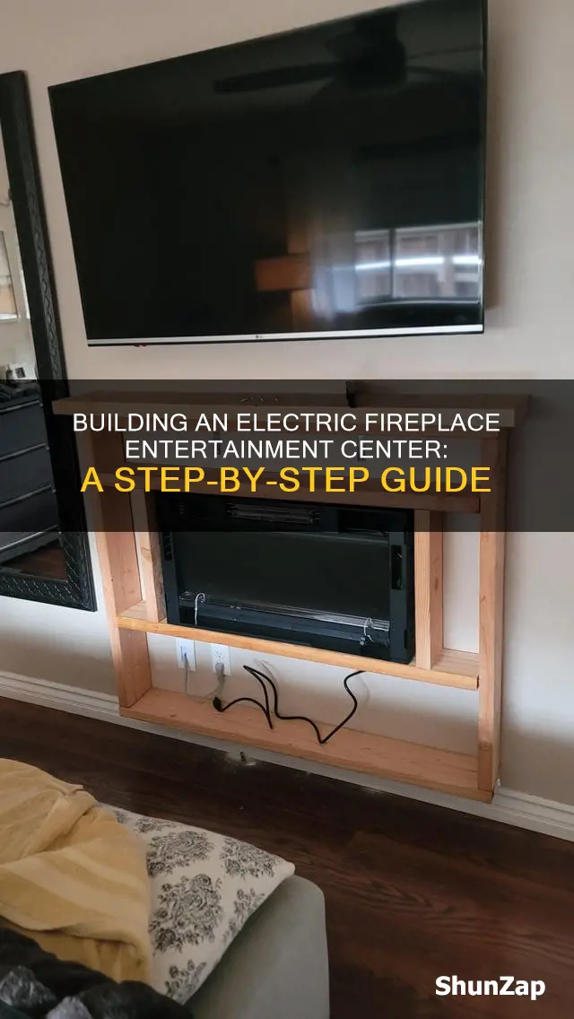 how to build electric fireplace entertainment center