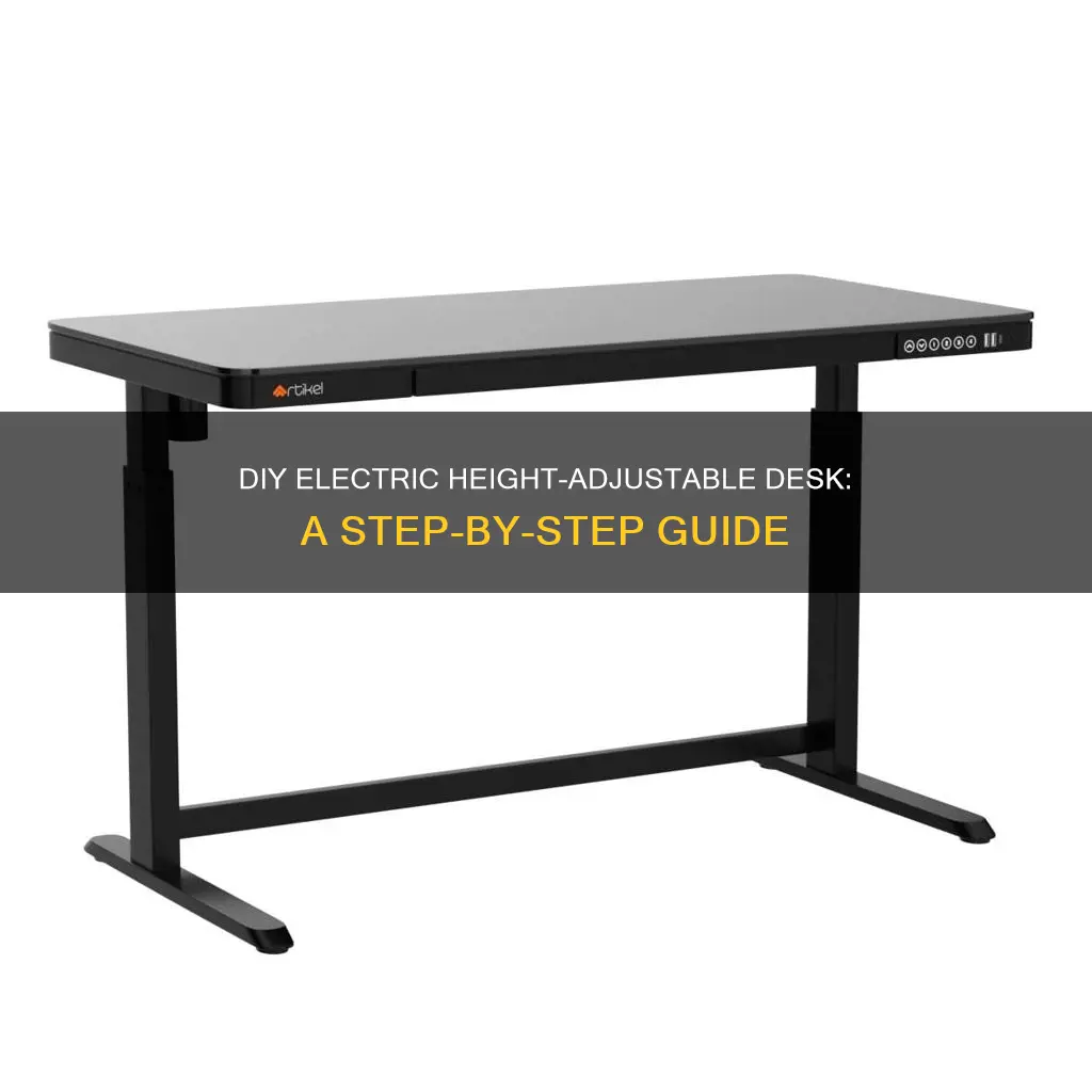 how to build electric height adjustable desk