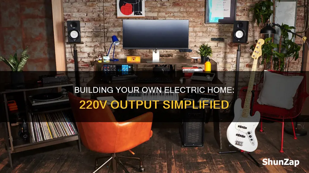 how to build electric home output 220v