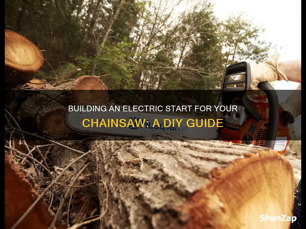 how to build electric start for chainsaw
