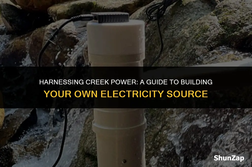 how to build electricity using creek