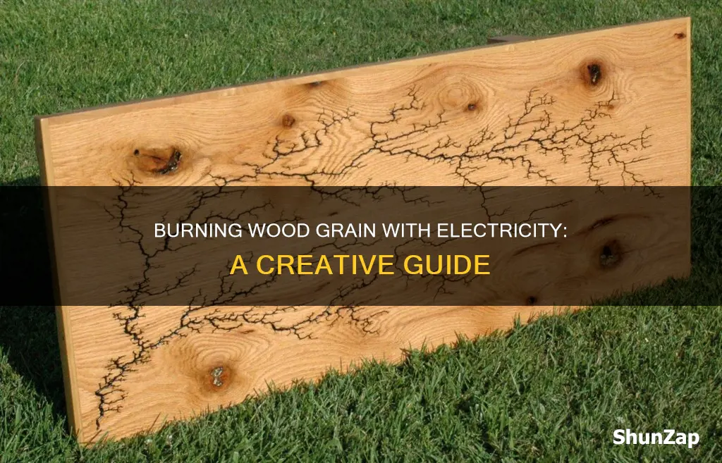 how to burn wood grain with electricity