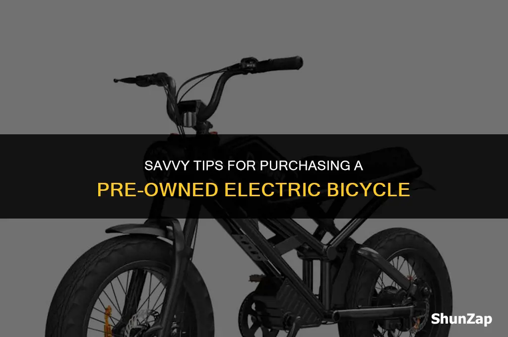 how to buy a used electric bike