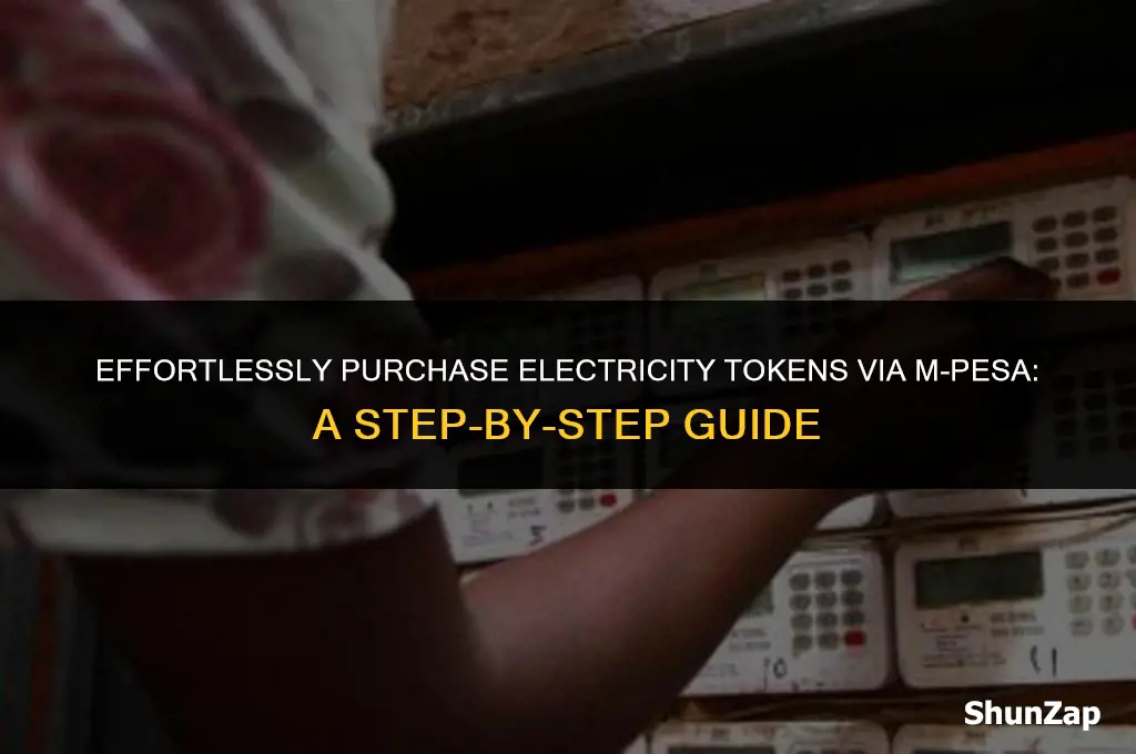 how to buy electricity tokens using mpesa