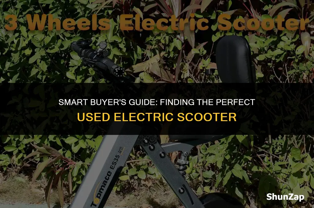 how to buy used electric scooter