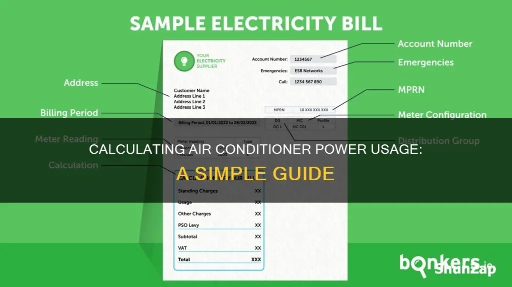 how to calculate air conditioner electricity consumption