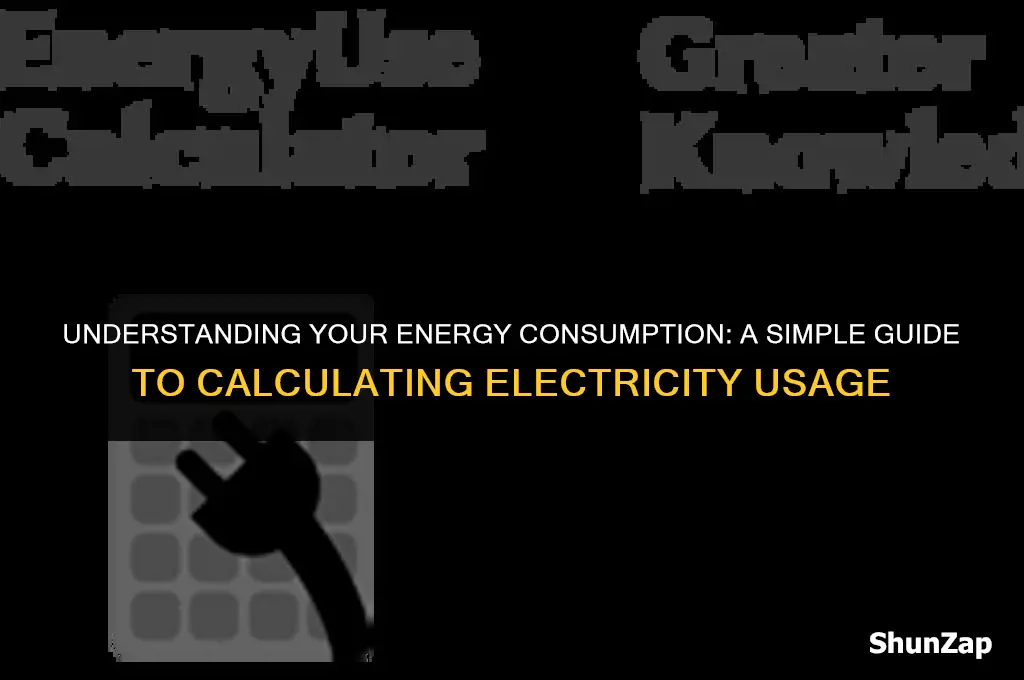 how to calculate amount of electricity used