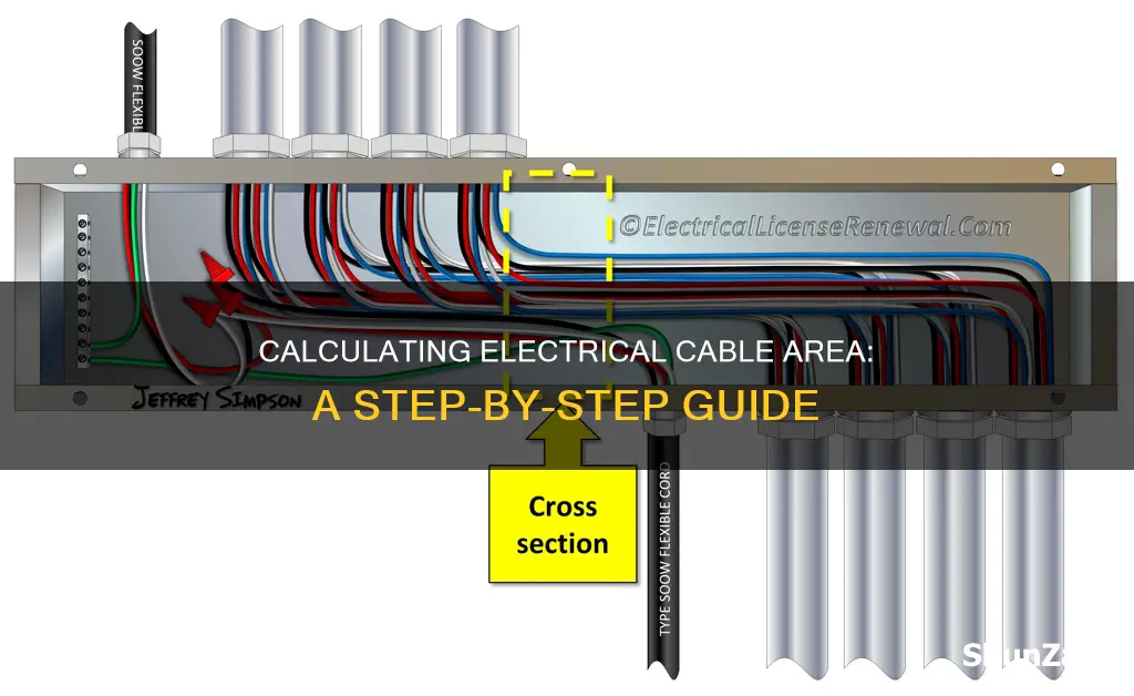 how to calculate area of electrical cable