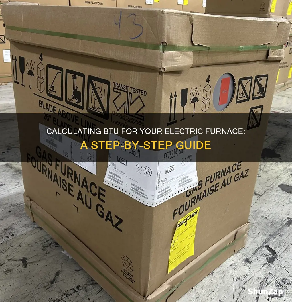 how to calculate btu for electric furnace