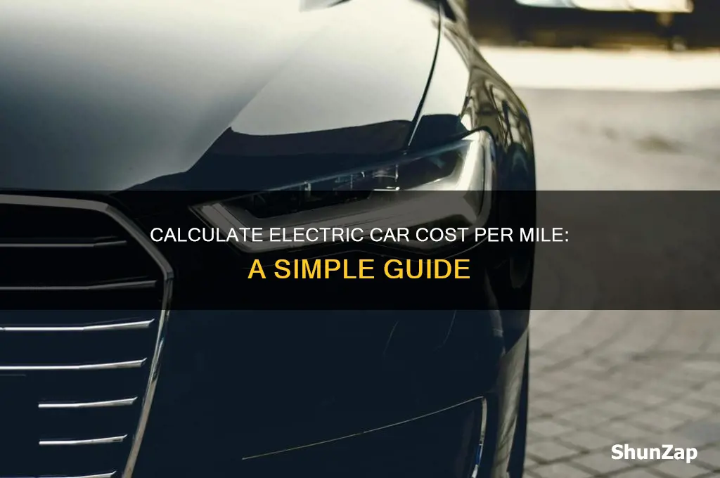 how to calculate cost per mile electric car