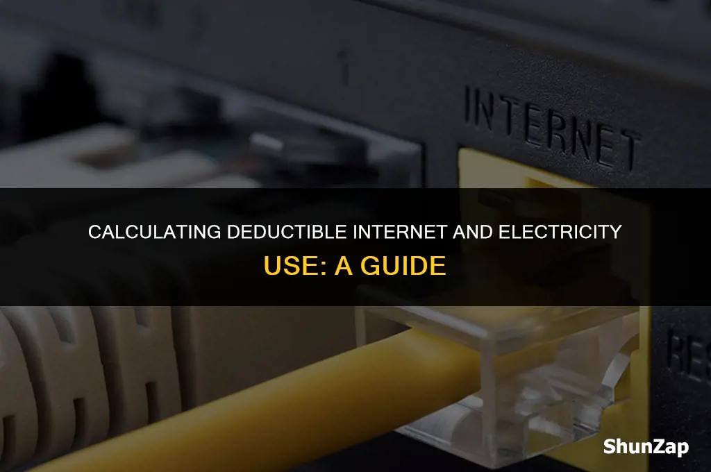 how to calculate deductable internet electricity use