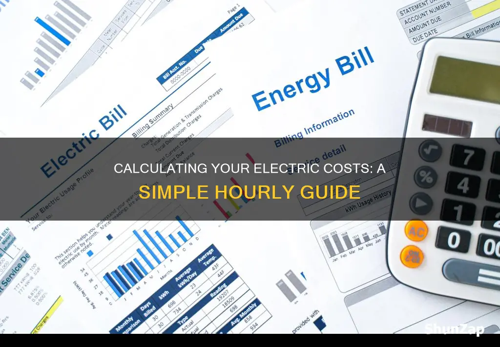 how to calculate electric cost per hour