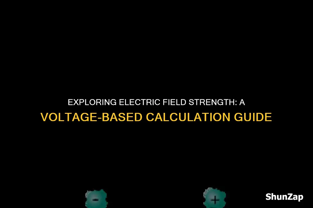 how to calculate electric field strength using voltage