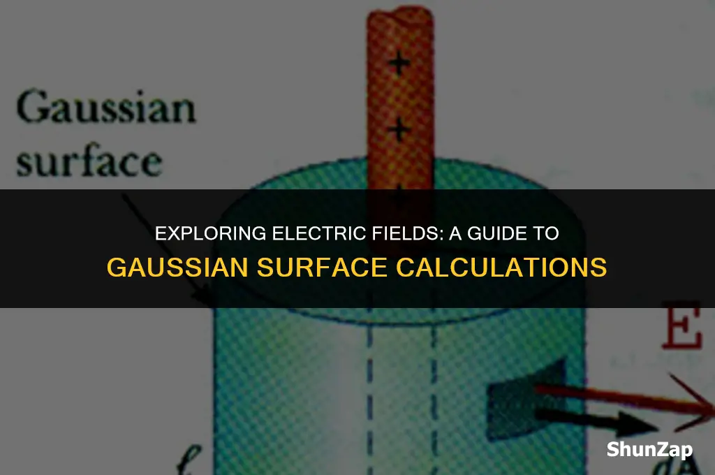 how to calculate electric field using gaussian surface