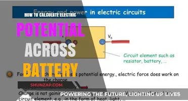 Understanding Electric Potential: Calculating Voltage Across a Battery