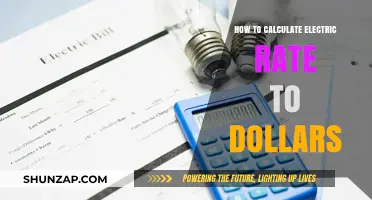 Electric Rate Calculation: Converting Units to Dollars