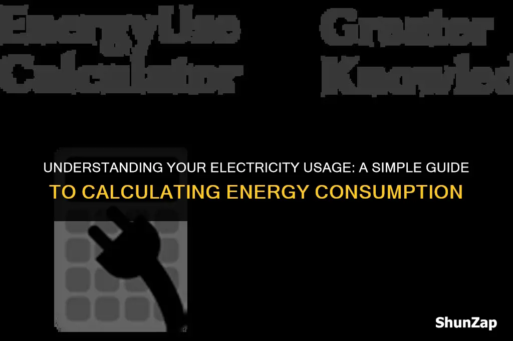 how to calculate electrical energy used