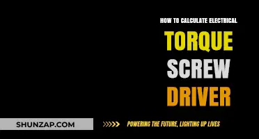 Torque Screwdriver Calculations: Understanding Electrical Torque