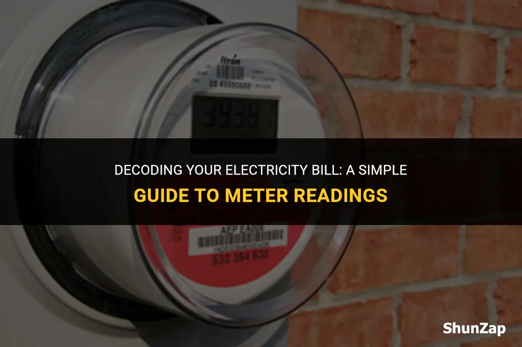 how to calculate electricity bill using meter reading