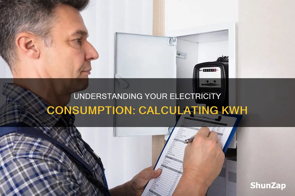 how to calculate electricity consumption in kwh