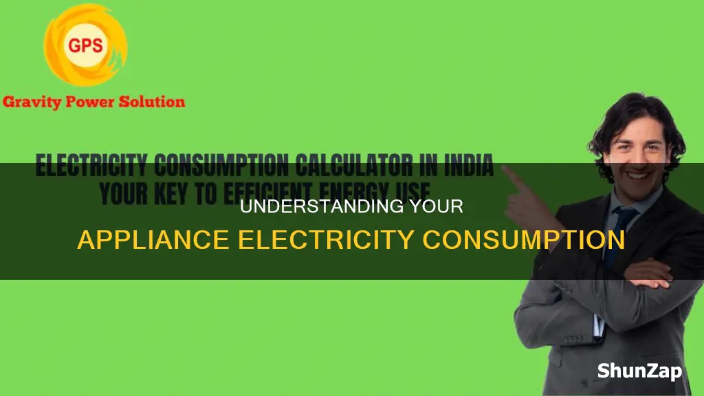 how to calculate electricity consumption of appliances