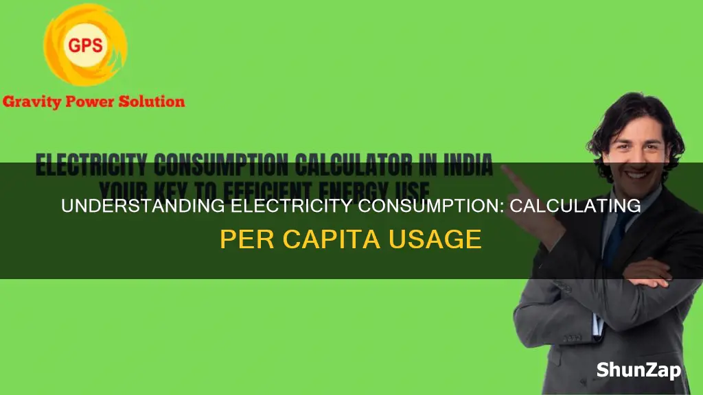 how to calculate electricity consumption per capita