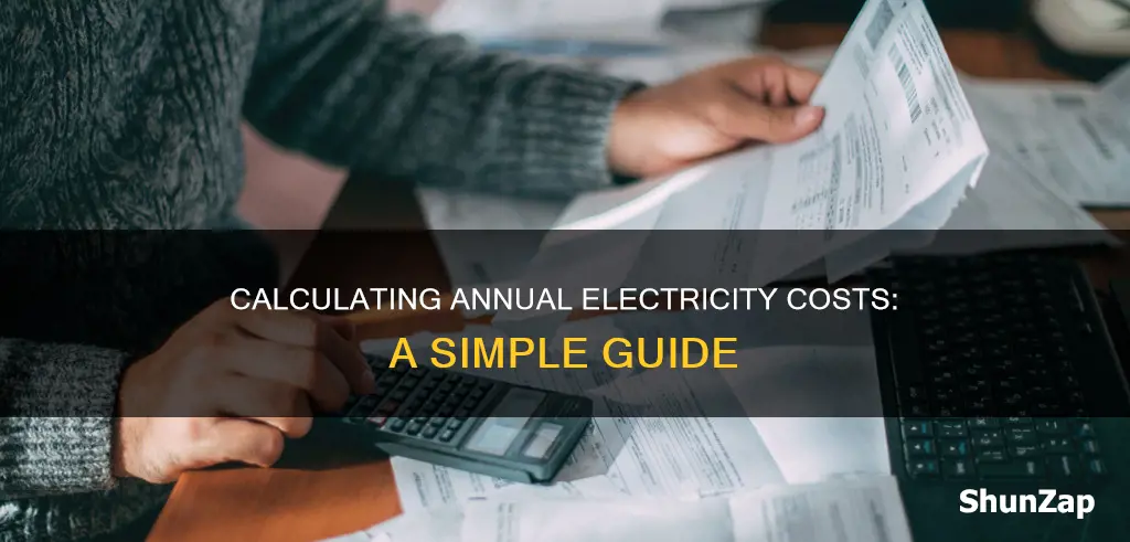 how to calculate electricity cost per year