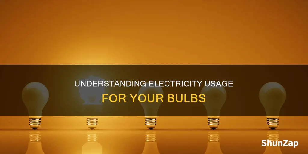 how to calculate electricity usage for bulb