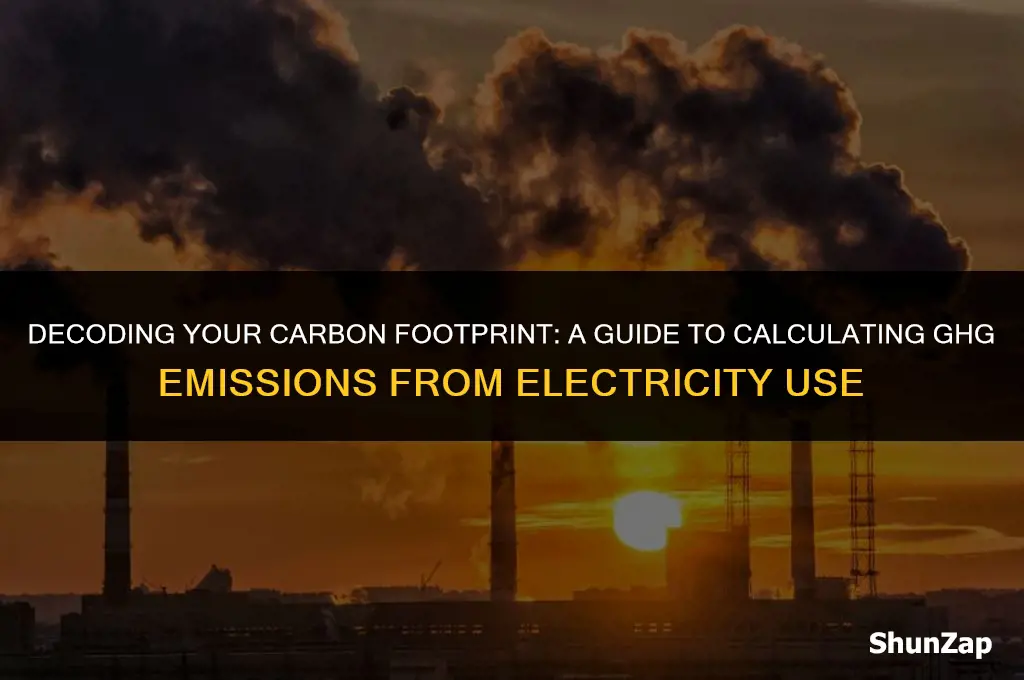 how to calculate greenhouse gas emissions from electricity use