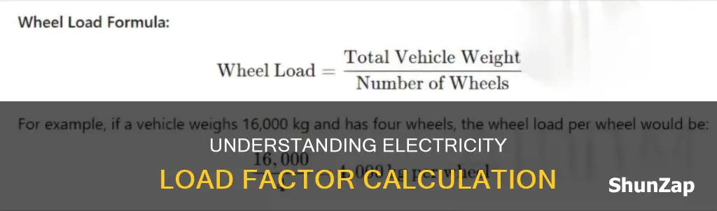 how to calculate load factor for electricity