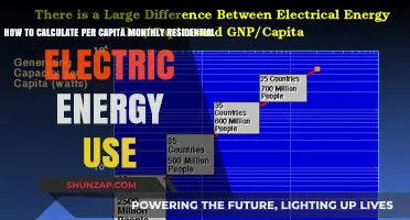 Calculating Per Capita Monthly Residential Electric Energy Use: A Step-by-Step Guide