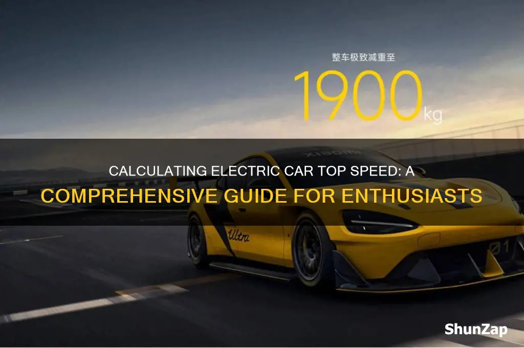 how to calculate top speed of an electric car