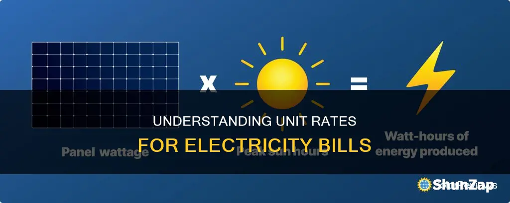 how to calculate unit rate in electricity