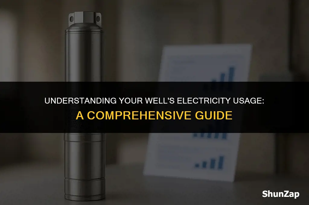 how to calculate well electricity use