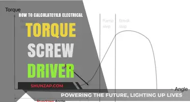 Calculating Electrical Torque Screwdriver: 11lb Setting