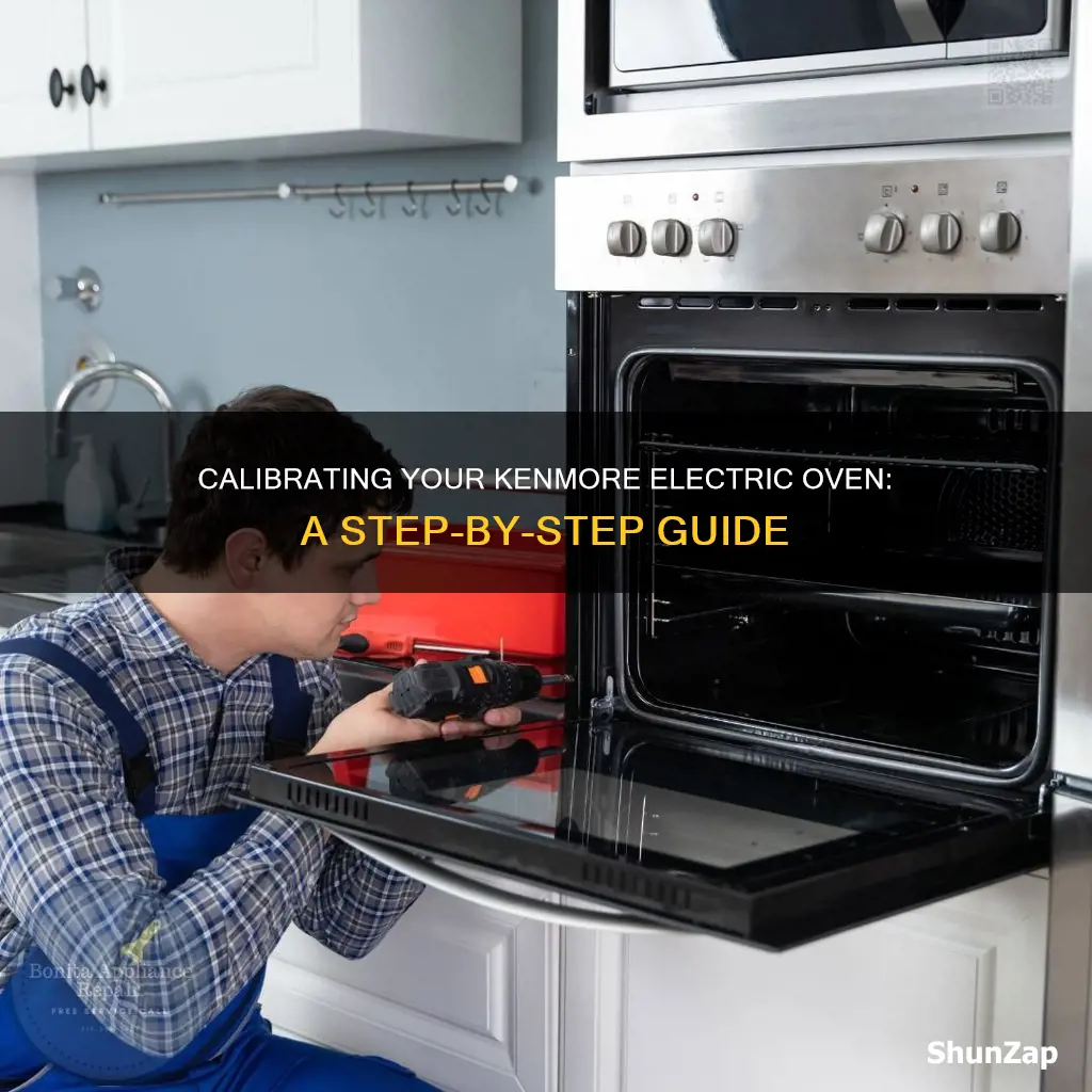 how to calibrate a electric kenmore oven