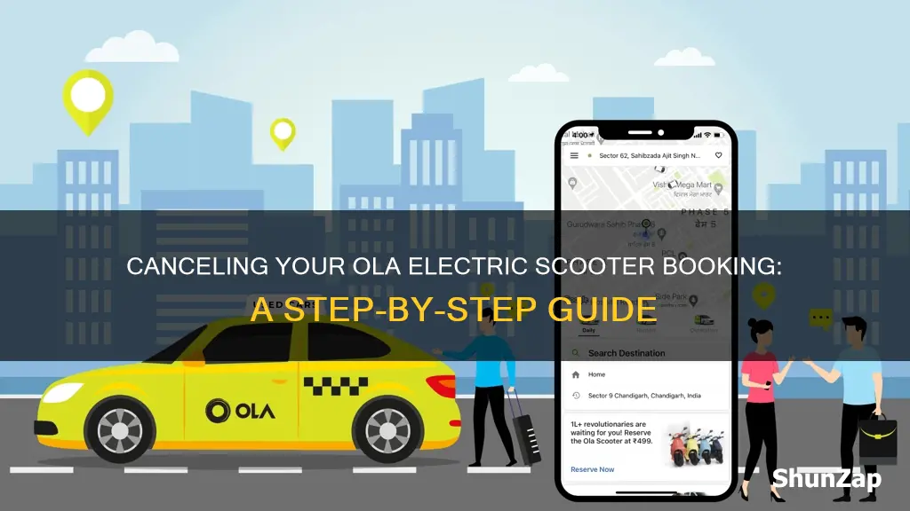how to cancel ola electric scooter booking