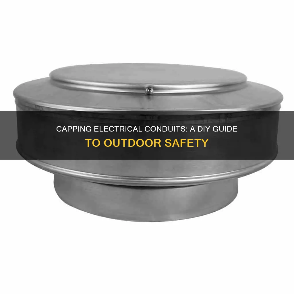 how to cap an outdoor electrical conduit